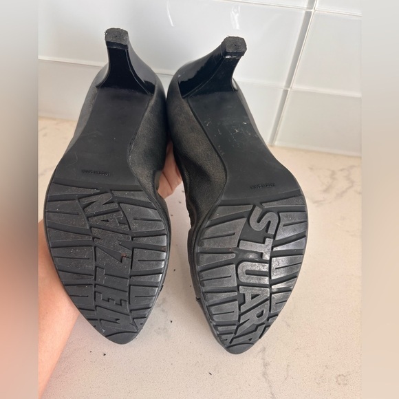 Stuart Weitzman Metallic and Black Heels - Picture 12 of 13